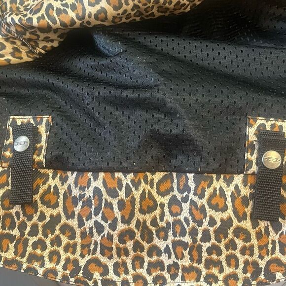 Speed and Strength Woman’s Black Leopard Lined Motorcycle Jacket Embroidered No - Picture 11 of 11